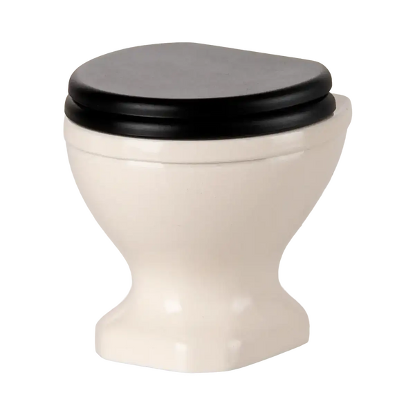 Maileg Toilette Maus in Creme, 5 cm hoch, aus Metall und ABS