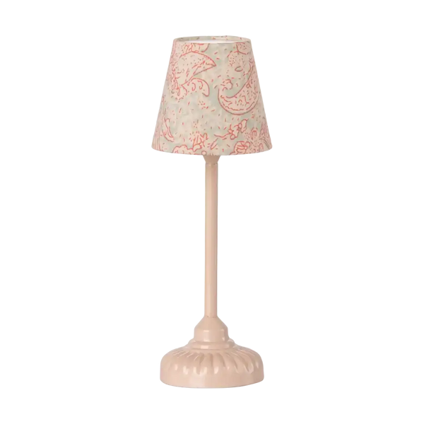 Maileg Vintage Stehleuchte in Powder für das Mäuse-Puppenhaus