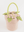 Meri Meri Blumentopf Korb in Rosa aus gewebtem Papier