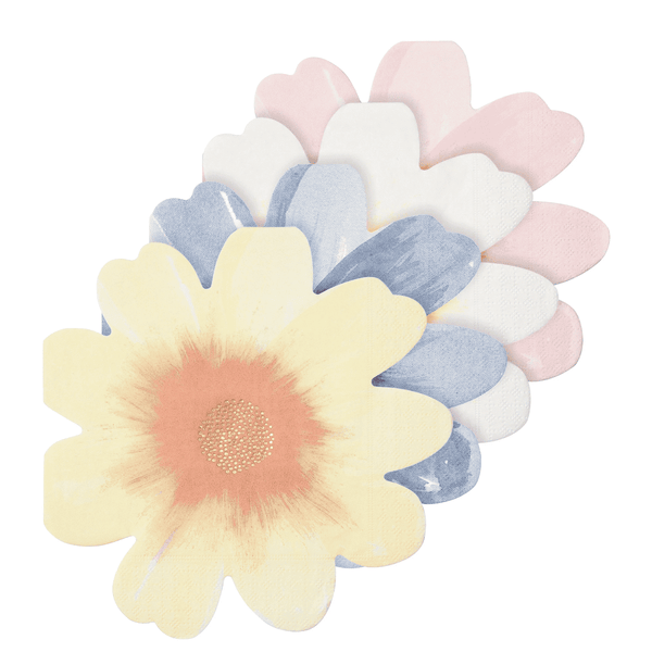 Meri Meri Flower Garden Servietten mit Goldfoliendetail