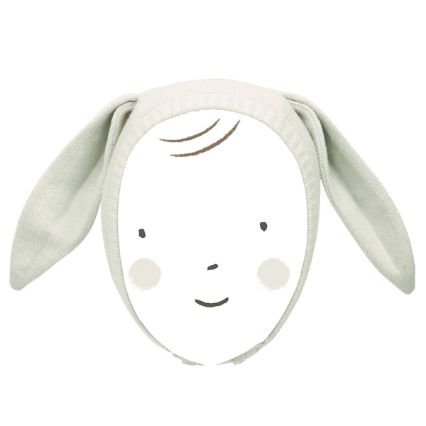 Meri Meri Häschen Babymütze Mint aus Bio-Baumwolle