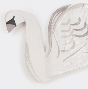 Meri Meri Partyteller Schwan aus stabilem 400-gsm-Papier