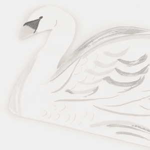 Meri Meri Servietten Schwan auf festlich gedecktem Tisch