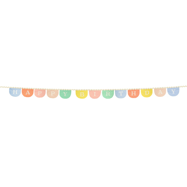 Meri Meri Stoff-Girlande Happy Birthday – Gesamtansicht