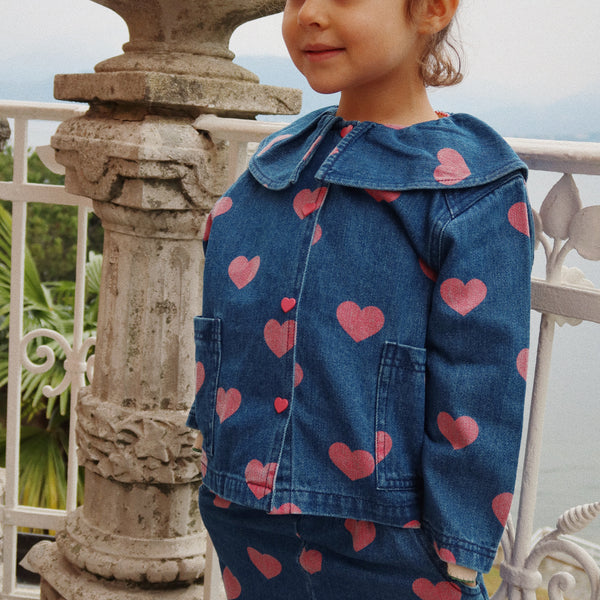 Chemise en jean Magot Bon Coeur Rose