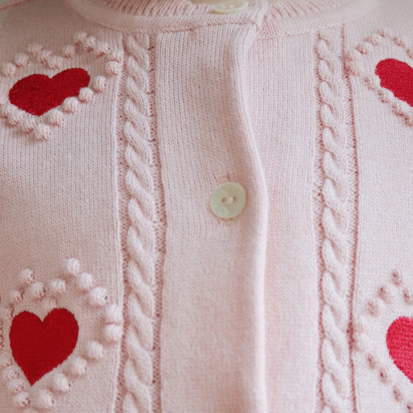 Cardigan Tricoté Soleil Rose Argenté