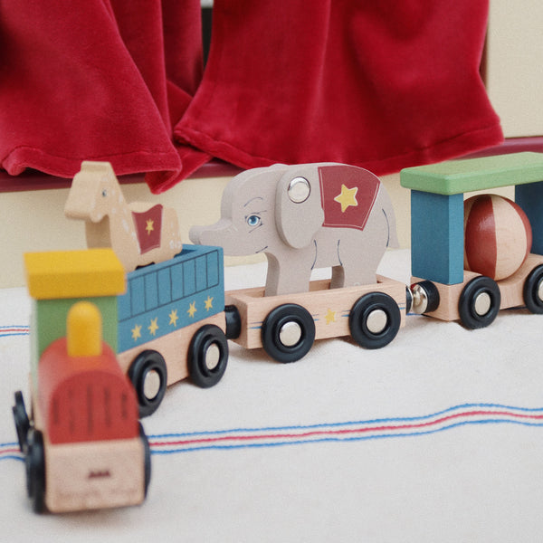 FSC wooden animal train