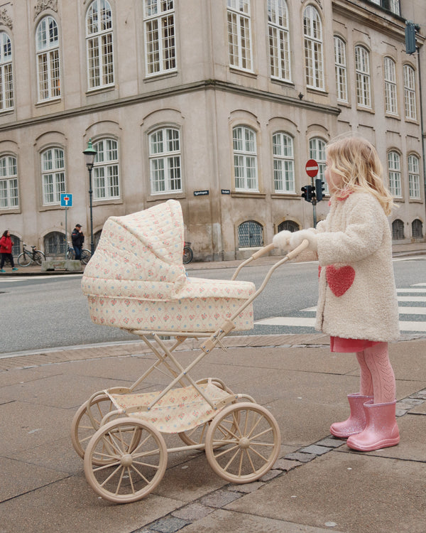 Konges Slojd-Puppenwagen (Pram) Fleur Decor-Beluga Kids