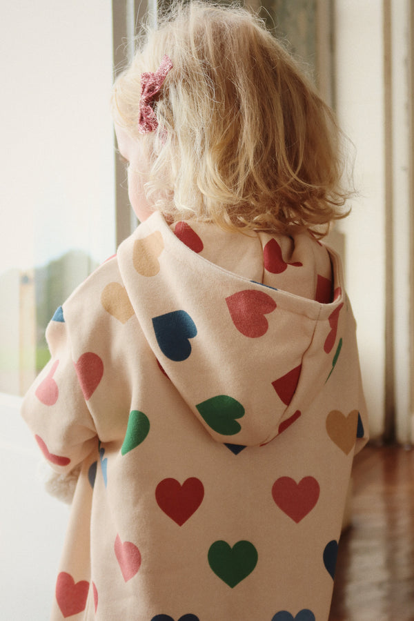 Robe à capuche Lou Bon Coeur Coloré