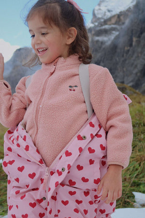 Schneeanzug Nohr Amour Pink – Gummi-Fussschlaufe im Detail