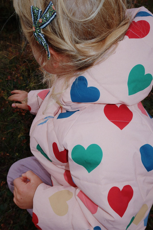 Doudoune chaude Nuka Coeur Rose Coloré