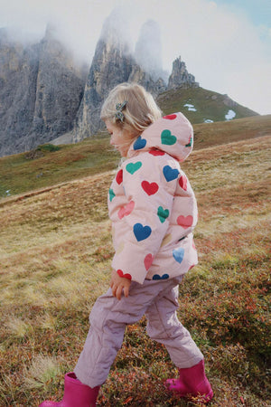 Pufferjacke Nuka Coeur Rose Coloré von Konges Sløjd, Rückansicht