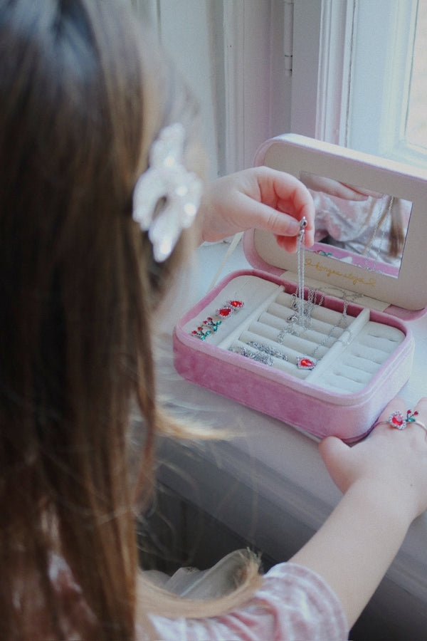 Parure de bijoux rose « All I wish for »