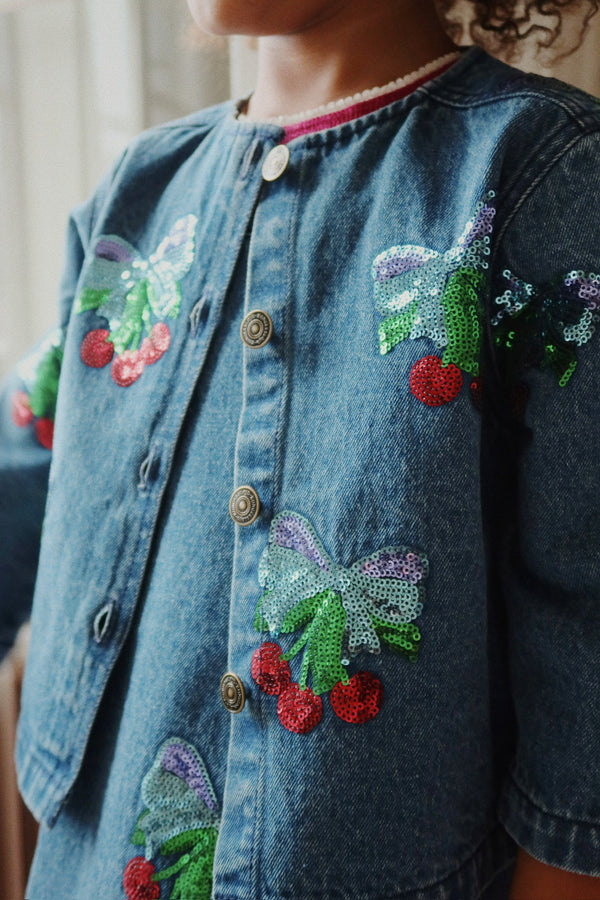 Magot Jeansshirt Amarena Pailletten