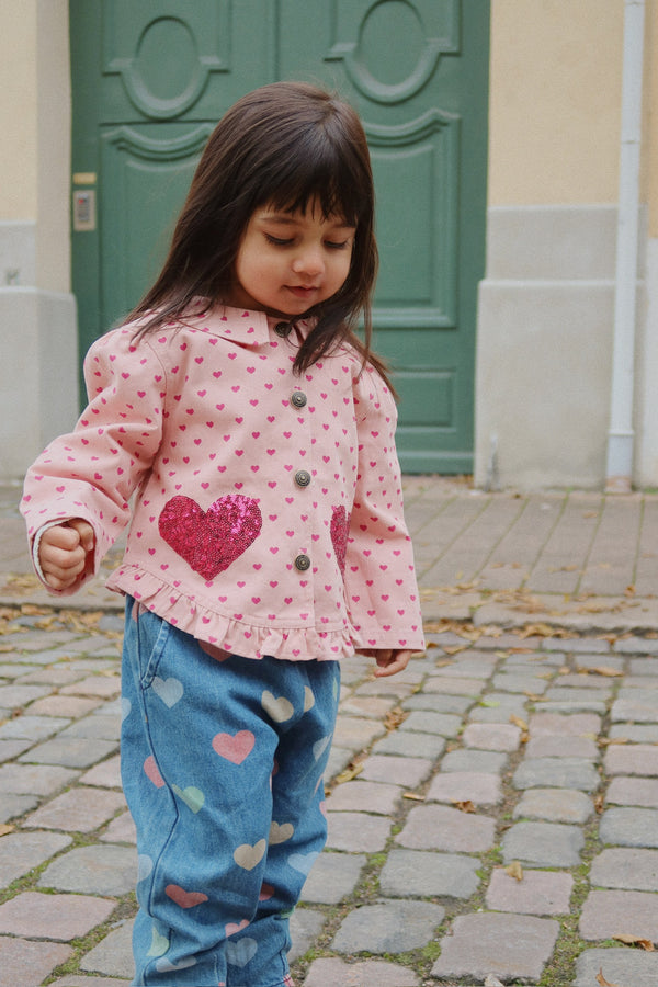Magot ruffled jeans trousers Bon Coeur Coloré
