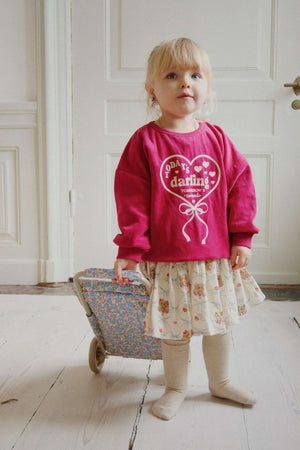Velou Pullover Sangria am Kind kombiniert mit der Velou Hose