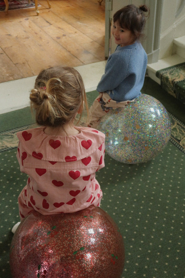 Glitzer Hüpfball Lemon