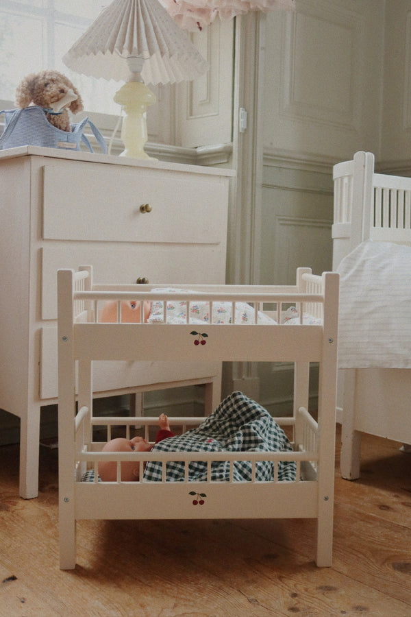 Puppen-Bettwäsche Green Check