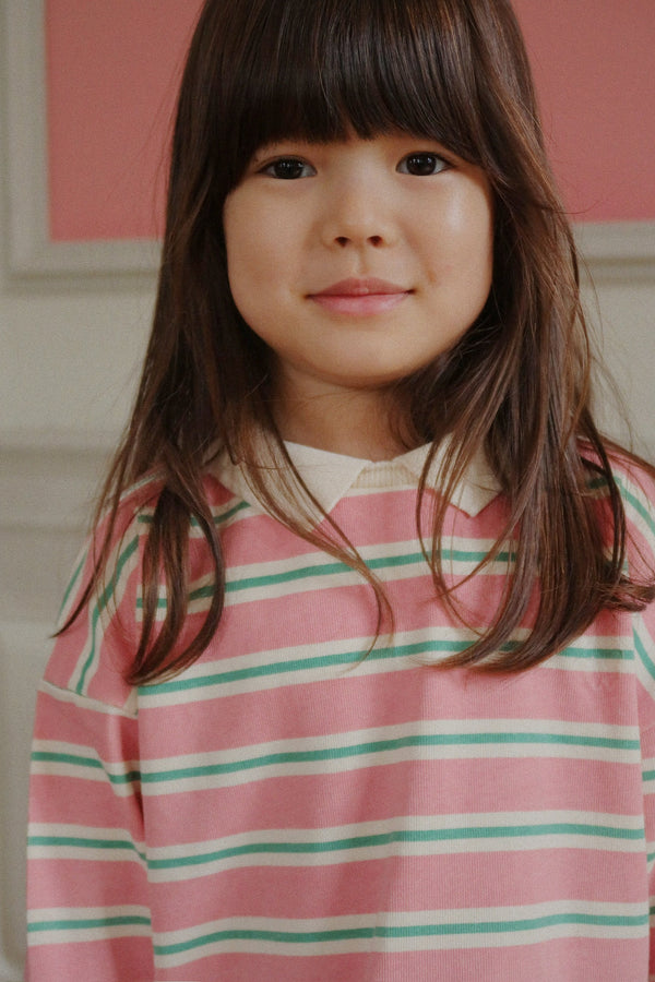 Spotty Lanarm-Polo Blush Bound Stripe