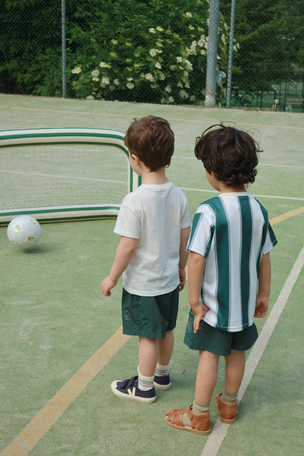 Aufblassbares Goal mit Ball Green Stripe