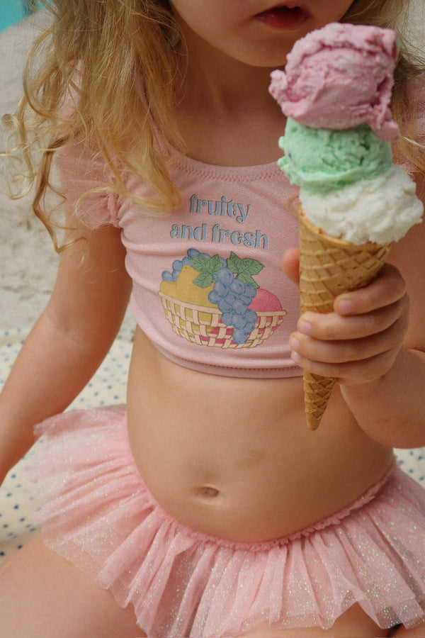 Robe de bain Amandine rose poudré