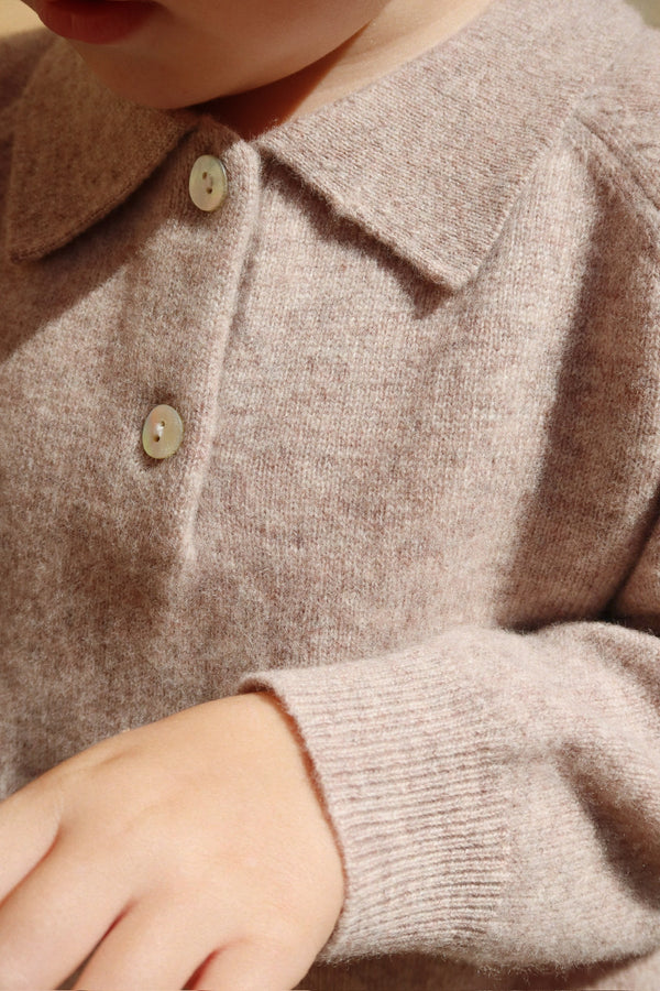 Basi Poloshirt Oatmeal Melange