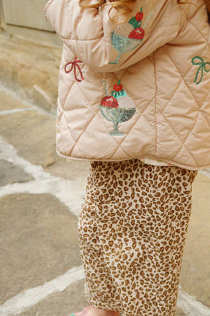 Flora Kinderjacke Ma Grande Cerise von Konges Sløjd, Rückansicht