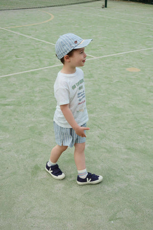 Konges Sløjd Elliot Shark Cap Trio Bleu Stripe – seitlich