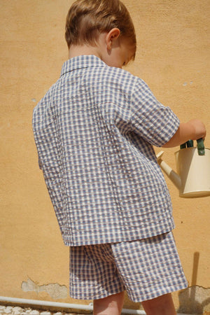 Konges Sløjd Elliot Shirt Trio Bleu Stripe – Detailansicht
