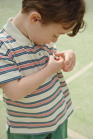 Konges Sløjd Poloshirt Stripie Stripe aus Bio-Baumwolle