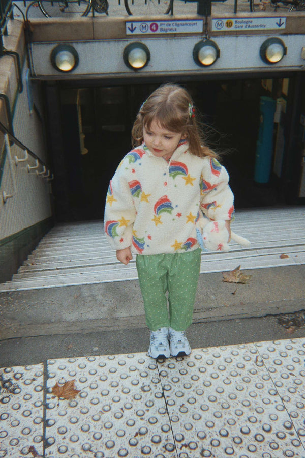 Teddyjacke Half Zip Jody Rainbow Star