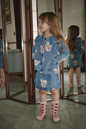 2er-Pack Socken Heart Mix von Konges Sløjd im Kinder-Look