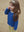 Strickjacke Lallo Blue mit weicher Rippstruktur, Vorderansicht