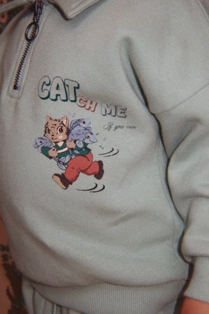 Half-Zip Sweatshirt Lou Granite Green