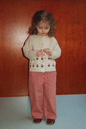 Strickjacke Belle Cream and Tulips