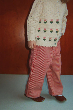 Strickjacke Belle Cream and Tulips