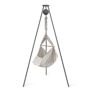 Moonboon Federwiegen-Set zum Mieten mit Connect-Motor, Wiege und Holzgestell