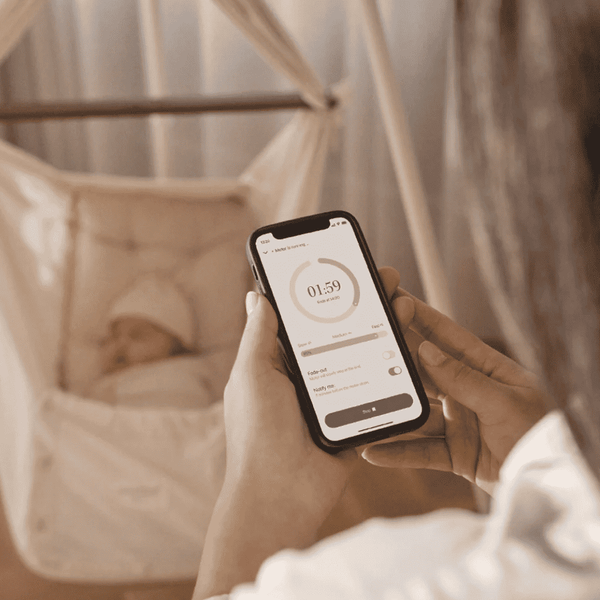 Moonboon Wiegen-Motor Connect mit Sicherheitskarabiner und Netzteil