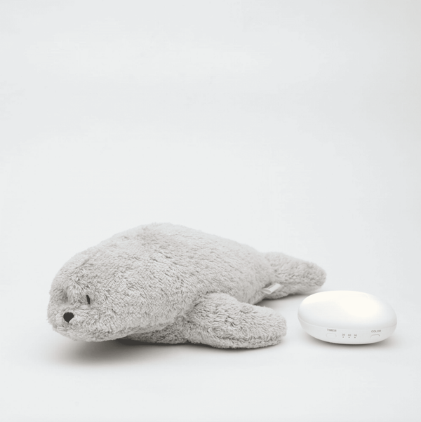 Moonie Organic Humming Seal Gray – Kuscheltier mit Nachtlicht