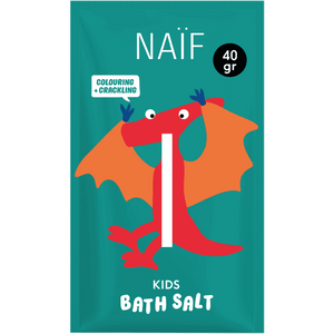 Naïf Badesalz für Kinder, 40 g, mit natürlichem Gardenia-Extrakt
