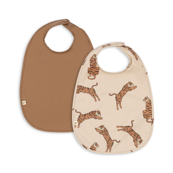 Lot de 2 Bibs Tigre / Noix de Coco Grillée