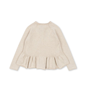 Konges Slojd-Cabby Strick-Cardigan Off White Melange-Beluga Kids