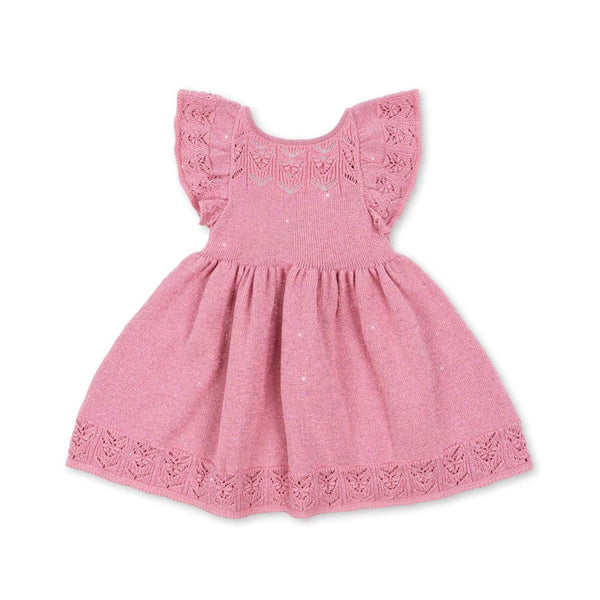 Cabby Knitted Dress Powder Pink