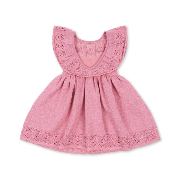 Cabby Knitted Dress Powder Pink