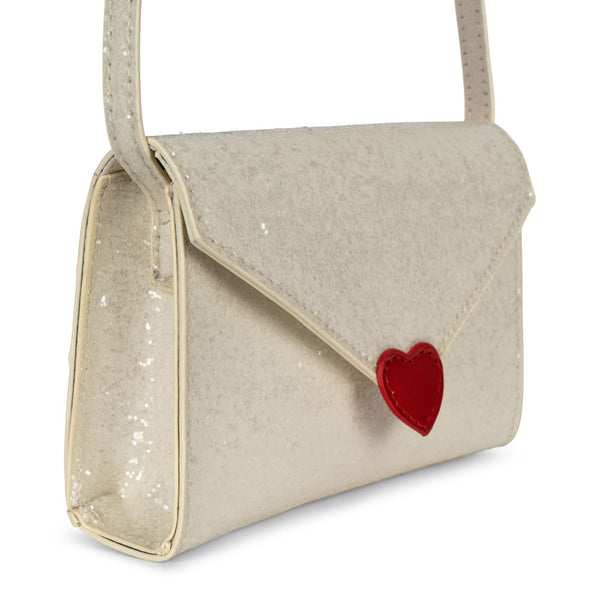 Love Letter Tasche Cream Glitter