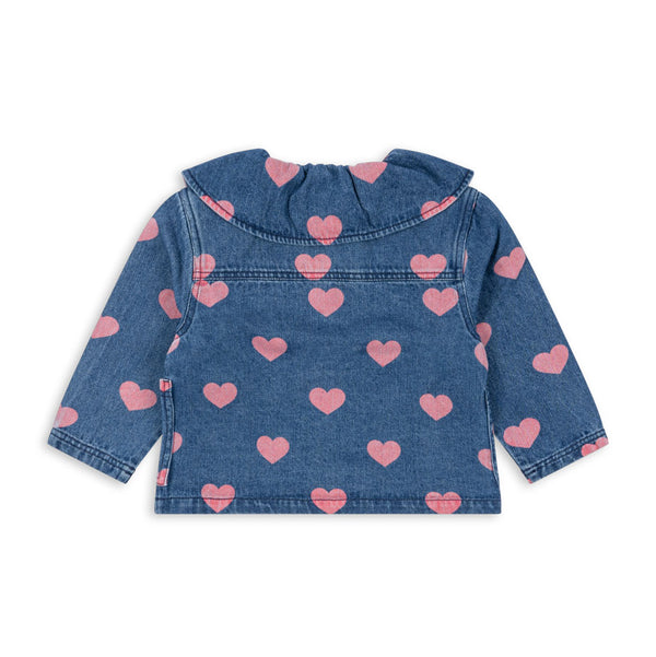 Chemise en jean Magot Bon Coeur Rose