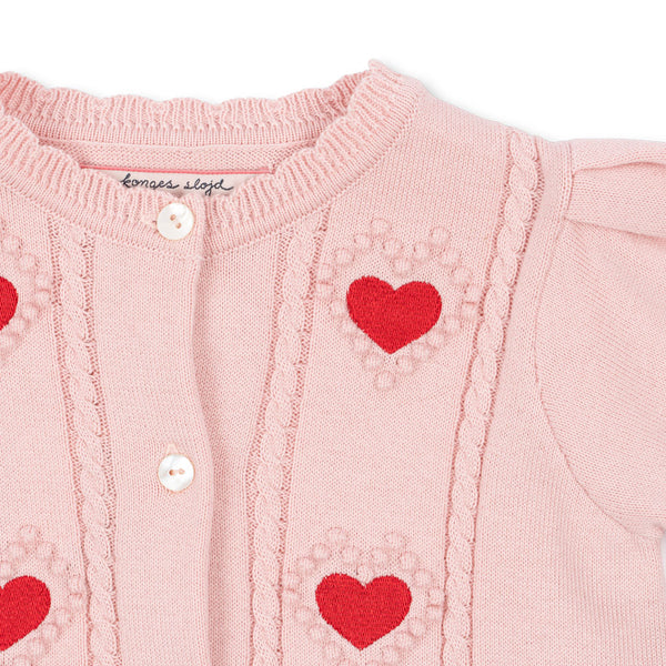 Cardigan Tricoté Soleil Rose Argenté