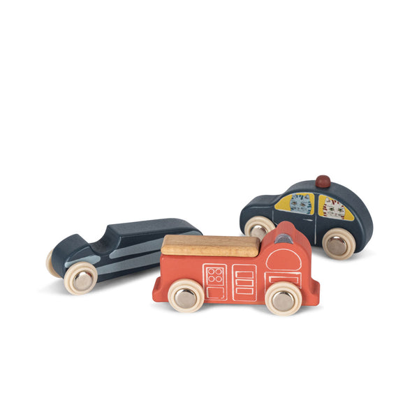 9 pcs. Mini wooden cars Multi