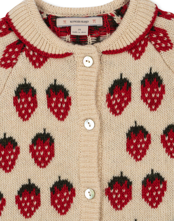 Belou knitted cardigan Strawberry