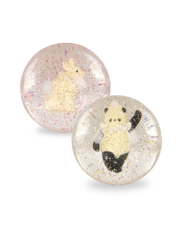 Jeu de balles en caoutchouc Lapin/Panda
